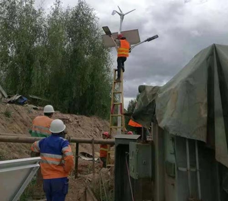 華新水泥廠太陽能路燈案例